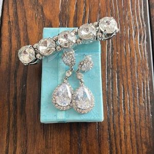 Earrings and bracelet